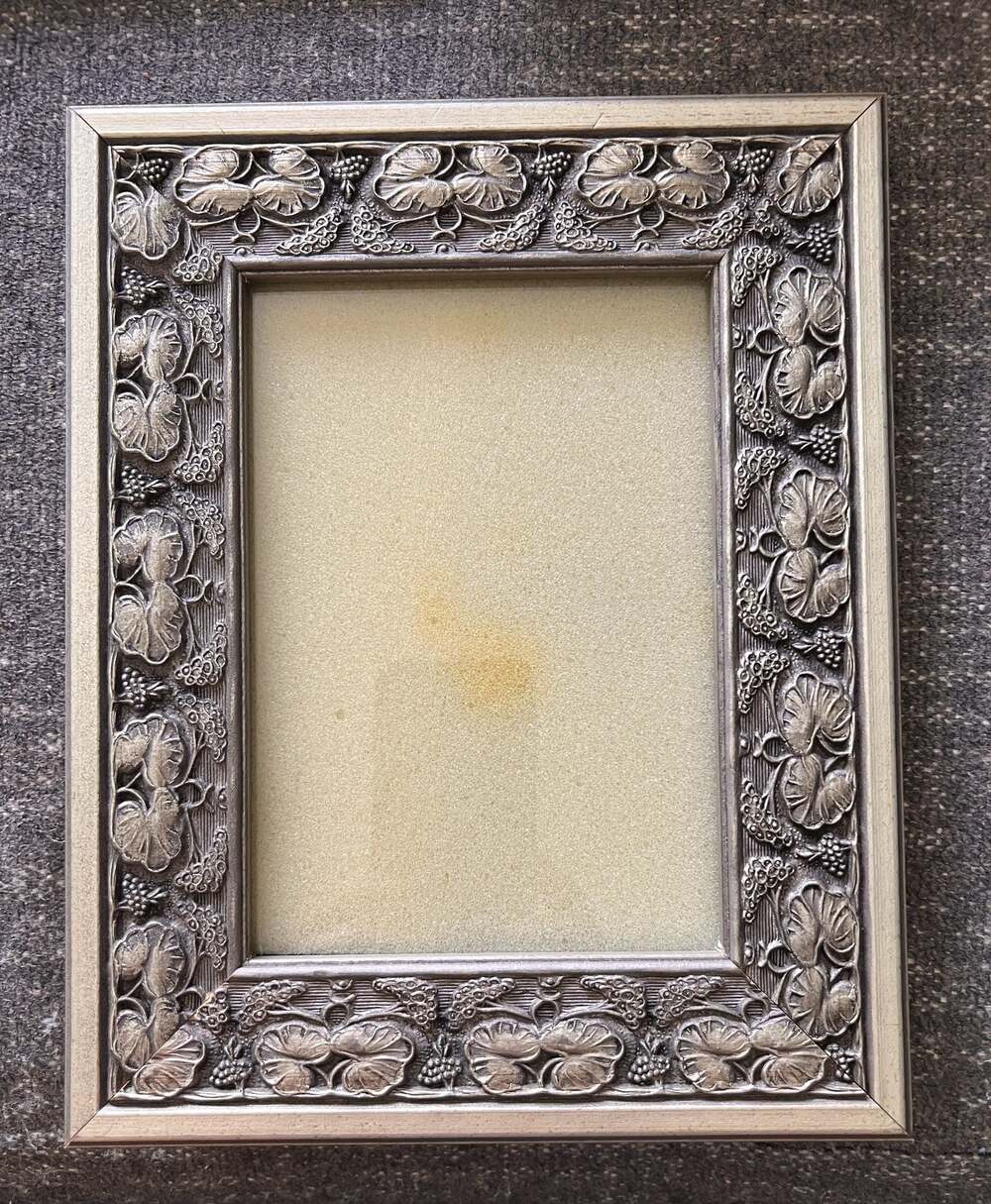 Ornate Gold-Tone  5x7 Floral Grape Vine Embossed Picture Frame